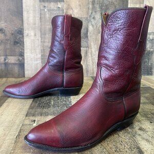 Lucchese Classics L812028 Burgundy Western Cowboy Boots Mens 10.5 D